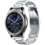V-MORO Metal Strap Compatible with Galaxy Watch 46mm Bands/Gear S3 Classic Band Men Silver 22mm Solid Stainless Steel Business Bracelet for Samsung Galaxy Watch 46mm R800/Gear S3 Classic/Frontier