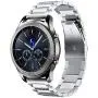 V-MORO Metal Strap Compatible with Galaxy Watch 46mm Bands/Gear S3 Classic Band Men Silver 22mm Solid Stainless Steel Business Bracelet for Samsung Galaxy Watch 46mm R800/Gear S3 Classic/Frontier