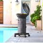 Fuego F21C-H Element Hinged Propane Gas Grill, Dark Gray