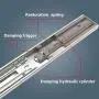 1 Pair 22 Inch Side/Rear Mount Soft Close Drawer Slides Full Extension 3 FOLD Drawer Glides - LONTAN 4502S3-22 Drawer Slides Bottom Mount Heavy Duty 100 LB Drawer Runners with Rear Mounting Brackets