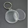 25Pcs Keychain Blanks Clear Acrylic Keychain Blanks with Metal Key Chain Ring