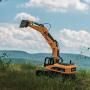 Top Race 15 Channel Full Functional Professional RC Excavator, Battery Powered Remote Control Construction Tractor Metal Shovel, TR-211