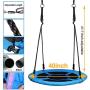Trekassy 440lbs 40 Inch Saucer Tree Swing Set with Heavy Duty A-Frame Metal Swing Stand Trekassy 440lbs 40 Inch Saucer Tree Swing Set with Heavy Duty A-Frame Metal Swing Stand