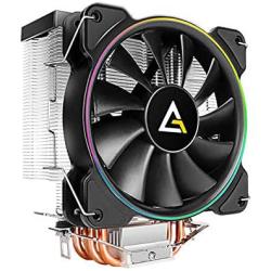 Antec CPU Cooler, A400 RGB, 4-Pin Connector PWM Silent Fan for Intel LGA 775/1150 / 1151/1155 / 1156/1366 / 2011/2066 & AMD Socket FM2 / FM1 / AM3+ / AM3 / AM2 + / AM2 / AM4