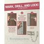 Jack N’ Drill Chain Door Guard - 2 Pack Chain Door Lock for Home Security, Sturdy and Rust-Resistant Steel Chain Locks for Inside Door and Extra Front Door Lock, 100% Child Safe and Pet Friendly