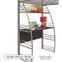 DHP Studio Loft Bunk Bed Over Desk and Bookcase with Metal Frame - Twin (Gray) DHP Studio Loft Bunk Bed Over Desk and Bookcase with Metal Frame - Twin (Gray)
