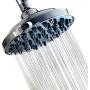 6” Fixed Shower head -High Pressure Showerhead Chrome - Powerful Shower Spray against Low water flow - Anti-clog Anti-leak - DISASSEMBLY CAPACITY - Adjustable Metal Swivel Ball Joint with Filter