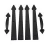 AntiqueSmith Magnetic Decorative Garage Door Curb Appeal Faux Hinges Handles Hardware Kit Color Black AntiqueSmith Magnetic Decorative Garage Door Curb Appeal Faux Hinges Handles Hardware Kit Color Black