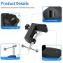 Neewer Heavy-duty Metal Table Mounting Clamp for Microphone Suspension Boom Scissor Arm Stand Holder with an Adjustable Positioning Screw, Fits up to 1.77Inches/ 4.5Centimeter Desktop Thickness-Black