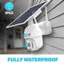 TBI Pro Solar Security Camera Outdoor Wireless PTZ - WiFi Home Security Camera System IP - Rechargeable Battery Powered 15600mah HD True Colors Night Vision 2-Ways Audio for 128GB SD Motion Detection