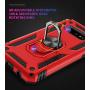 Military Grade Drop Impact for Samsung Galaxy Note 8 Case 360 Metal Rotating Ring Kickstand Holder Built-in Magnetic Car Mount Armor Shockproof Cover for Galaxy Note 8 Protection Case (Blue)