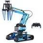 Top Race Remote Control RC Robot Arm, Alloy Metal Mechanical Robotic Arm Building Kit, DIY Take Apart Stem Excavator Robot Top Race Remote Control RC Robot Arm, Alloy Metal Mechanical Robotic Arm Building Kit, DIY Take Apart Stem Excavator Robot