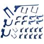 Wall Control KT-200-DLX BU Slotted Storage Panel Deluxe Hook Assortment for Wall Control Pegboard and Slotted Tool Board – Blue