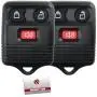 2 Replacement Keyless Entry Remote Control Key Fob Clicker Transmitter 3 Button - Black 2 Replacement Keyless Entry Remote Control Key Fob Clicker Transmitter 3 Button - Black