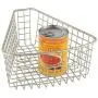 mDesign Farmhouse Metal Kitchen Cabinet Lazy Susan Storage Organizer Basket with Front Handle - Small Pie-Shaped 1/8 Wedge, 4.2'' Deep Container - 4 Pack - Satin mDesign Farmhouse Metal Kitchen Cabinet Lazy Susan Storage Organizer Basket with Front Handle - Small Pie-Shaped 1/8 Wedge, 4.2'' Deep Container - 4 Pack - Satin