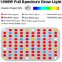 LED Grow Light 1000W, WY CN Upgraded Full Spectrum Dual chip Plant Grow Light with Daisy Chain Design for Hydroponic Indoor Plants, Seeding, Flowering Fruiting Grow lamp( 10W LEDs 100Pcs)