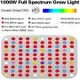 LED Grow Light 1000W, WY CN Upgraded Full Spectrum Dual chip Plant Grow Light with Daisy Chain Design for Hydroponic Indoor Plants, Seeding, Flowering Fruiting Grow lamp( 10W LEDs 100Pcs) LED Grow Light 1000W, WY CN Upgraded Full Spectrum Dual chip Plant Grow Light with Daisy Chain Design for Hydroponic Indoor Plants, Seeding, Flowering Fruiting Grow lamp( 10W LEDs 100Pcs)