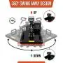 15''x15'' TUSY Heat Press Machine Pro 5 in 1 Heat Transfer Press Machine Swing Away 360 Degree Rotation Digital Industrial Sublimation Printing for T-Shirt/Hat/Mug/Plate 15''x15'' TUSY Heat Press Machine Pro 5 in 1 Heat Transfer Press Machine Swing Away 360 Degree Rotation Digital Industrial Sublimation Printing for T-Shirt/Hat/Mug/Plate