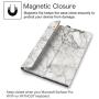 Fintie Case for New Microsoft Surface Pro 7 / Pro 6 / Pro 5 / Pro 4 / Pro 3 12.3 Inch Tablet - Multiple Angle Viewing Portfolio Business Cover, Compatible with Type Cover Keyboard (Marble)