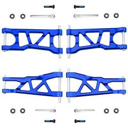 Hobbypark Aluminum Suspension Arms Set (Front & Rear) Upgrade Parts for ARRMA 1/8 Typhon Mega 4x4, Replacement of AR330543 AR330540 (Navy Blue)