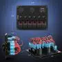 Nilight 6 Gang ON Off Rocker Switch Panel Red Backlit 12V 24V LED Digital Voltmeter 3.1A Dual USB Charger Cigarette Lighter Socket Overload Protection Switch Panel For Cars RVs Boats (90122F) Nilight 6 Gang ON Off Rocker Switch Panel Red Backlit 12V 24V LED Digital Voltmeter 3.1A Dual USB Charger Cigarette Lighter Socket Overload Protection Switch Panel For Cars RVs Boats (90122F)