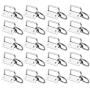 50 Sets Key Fob Hardware Key Fob Keychain Wristlet with Split Ring 1.25 Inch by HRLORKC
