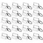 50 Sets Key Fob Hardware Key Fob Keychain Wristlet with Split Ring 1.25 Inch by HRLORKC