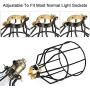 Kohree Metal Bulb Guard Lamp Cage, for Pendant Light, Lamp Holder, Ceiling Fan Light Bulb Covers Vintage Open Style Industrial Grade Adjustable 4 Packs(Cage ONLY)