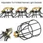 Kohree Metal Bulb Guard Lamp Cage, for Pendant Light, Lamp Holder, Ceiling Fan Light Bulb Covers Vintage Open Style Industrial Grade Adjustable 4 Packs(Cage ONLY)