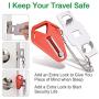 Portable Door Lock,Travel Lock, Add Extra Locks for Additional Safety and Privacy, Solid Heavy Duty Lock Prevent Unauthorized Entry, Perfect for Traveling, AirBNB, Hotel, Home,Apartment (1)
