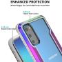 Samsung S20 Case Double Series Military Grade Drop Protection Hybrid Heavy Duty Extreme Protection Clear Sturdy Metal Bumper Case Support Wireless Charging for Samsung S20 6.2'' Rainbow