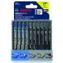 Bosch T-Shank Multi-Purpose Jigsaw Blades, 10 Piece, Assorted, Jig Saw Blade Set For Cutting Wood And Metal (T5002)