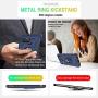 Google Pixel 4A 5G Case, Pixel 4A 5G Phone Case with HD Screen Protector, Gritup 360 Degree Rotating Metal Ring Holder Kickstand Armor Cover Case for Google Pixel 4A 5G Blue
