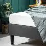 ZINUS Curtis Upholstered Platform Bed Frame / Mattress Foundation / Wood Slat Support / No Box Spring Needed / Easy Assembly, Grey, Full ZINUS Curtis Upholstered Platform Bed Frame / Mattress Foundation / Wood Slat Support / No Box Spring Needed / Easy Assembly, Grey, Full