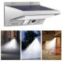 Solar Lights Outdoor Motion Sensor, iThird LED Solar Powered Security Lights Stainless Steel for Yard Patio Garage Waterproof 3 Modes Super Bright(Daylight)