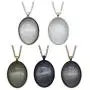 Julie Wang 10 Sets Mixed Oval Pendant Tray Bezel Blank Kit with Glass Cabochon and Chain for Jewelry Making Necklace 40x30mm Julie Wang 10 Sets Mixed Oval Pendant Tray Bezel Blank Kit with Glass Cabochon and Chain for Jewelry Making Necklace 40x30mm
