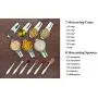 Measuring Cups and Spoons Set Stainless Steel, 13 Piece. 7 Heavy Metal Measuring Cups. 6 Long Handled Nesting Spoons. Dry or Liquid Ingredient. Engraved Metric Measure. Bonus Magnetic Conversion Chart Measuring Cups and Spoons Set Stainless Steel, 13 Piece. 7 Heavy Metal Measuring Cups. 6 Long Handled Nesting Spoons. Dry or Liquid Ingredient. Engraved Metric Measure. Bonus Magnetic Conversion Chart