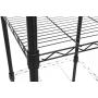 HollyHOME 5 Shelves Adjustable Steel Wire Shelving Rack in Small Space or Room Corner, Metal Heavy Duty Storage Shelf, Utility Rack, Bathroom Storage Tower Kitchen Shelving, Thicken Tube, Black HollyHOME 5 Shelves Adjustable Steel Wire Shelving Rack in Small Space or Room Corner, Metal Heavy Duty Storage Shelf, Utility Rack, Bathroom Storage Tower Kitchen Shelving, Thicken Tube, Black