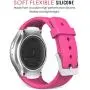 MoKo Watch Band Compatible with Samsung Gear S2(SM-R720 / SM-R730 ONLY), Soft Silicone Replacement Sport Band, NOT FIT S2 Classic (SM-R732 & SM-R735), NOT FIT Gear Fit2 Watch - Bright Pink