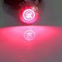 ESUPPORT 12V Car Vehicle Red LED Light Fog Push Button Metal Toggle Switch 16mm