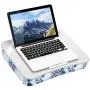 LapGear Designer Lap Desk with Phone Holder and Device Ledge - Blue Blossoms - Fits up to 15.6 Inch Laptops - Style No. 45433