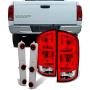 For Dodge Ram 1500 | 2500 |3500 Pickup Truck Red Clear Tail Lights Replacement With Circuit Board Pair