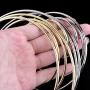 BronaGrand Set of 10 Pieces Assorted Metal Hoops Metal Rings for Dream Catcher and Crafts, 2 Inch, 3 Inch, 4 Inch, 5 Inch, 6 Inch (Gold and Silver)
