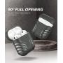 MOBOSI Vanguard Armor Series AirPods Case Cover Designed for AirPods 2 & 1, Full-Body Protective Military AirPod Case with Keychain for AirPods Wireless Charging Case, Gray [Front LED Visible]