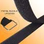 VIGAER 8''-12''-18''-24''-30'' Reusable Fastening Cable Straps, 30 Pcs Securing Straps Adjustable Nylon Hook and Loop Cinch Cable Ties Down with Metal Buckle VIGAER 8''-12''-18''-24''-30'' Reusable Fastening Cable Straps, 30 Pcs Securing Straps Adjustable Nylon Hook and Loop Cinch Cable Ties Down with Metal Buckle