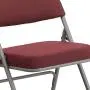 Flash Furniture HERCULES Series Premium Curved Triple Braced & Double Hinged Burgundy Fabric Metal Folding Chair Flash Furniture HERCULES Series Premium Curved Triple Braced & Double Hinged Burgundy Fabric Metal Folding Chair