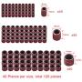 AUSTOR 132 Pieces Sanding Drum Set with Free Box Including 120 Pieces Drum Sander Sanding Sleeves and 12 Pieces Drum Mandrels for Dremel Rotary Tool