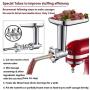 Gvode Food Meat Grinder Attachment for KitchenAid Stand Mixers Included 2 Sausage Stuffers & 4 grinding plates