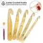 Crochet Hook Set, NuLink 36-Pieces Ergonomic Soft Handle Crochet Yarn Large Eye Blunt Knitting Needles Kit with Case Holders for Beginners Experienced Crochet Hook Set, NuLink 36-Pieces Ergonomic Soft Handle Crochet Yarn Large Eye Blunt Knitting Needles Kit with Case Holders for Beginners Experienced