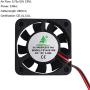 MakerFocus 4pcs 3D Printer Fan 12V, 40mm 12 Volt Fan 0.08A DC Mini Quiet Cooling Fan 40X40X10mm with 28cm Cable for 3D Printer, DVR and Other Small Appliances Series Repair Replacement